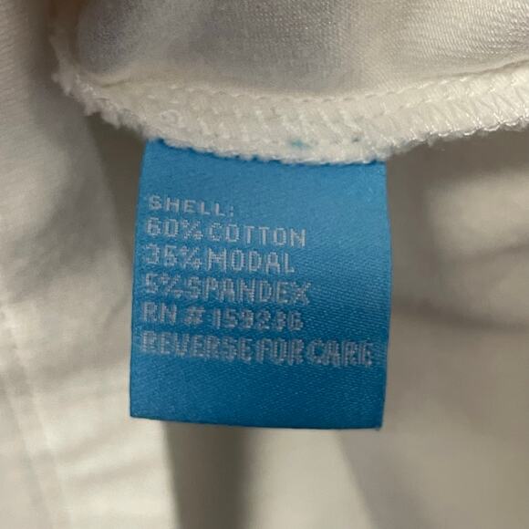 J. McLaughlin Asymmetrical Hem Crewneck Long Sleeve T Shirt White Womens XS - Picture 5 of 5